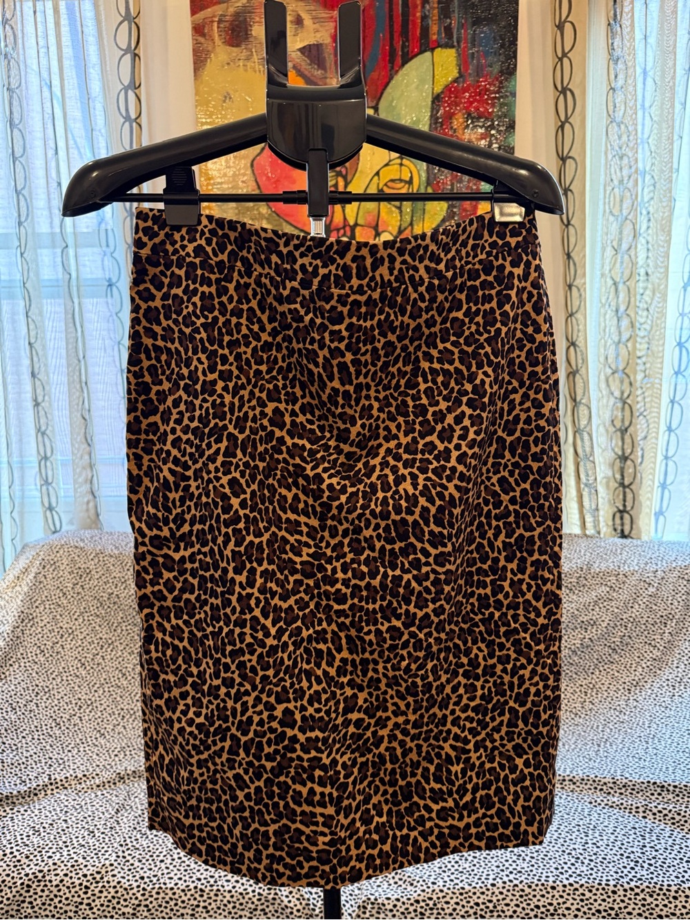 J. Crew Leopard Print Pencil Skirt Size 12